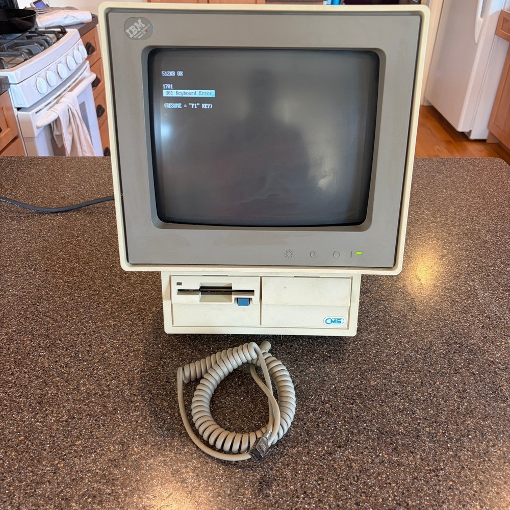 IBM PS/2 Model 25 All-in-One Computer Vintage 512KB RAM Beige Type 8525 - Picture 2 of 16